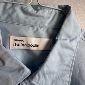 GRANA Light Blue Poplin Button-Up Shirt